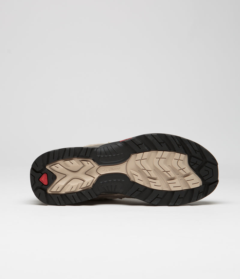 Salomon XT-Quest 2 Shoes in Falcon and Cement / Bright Green
