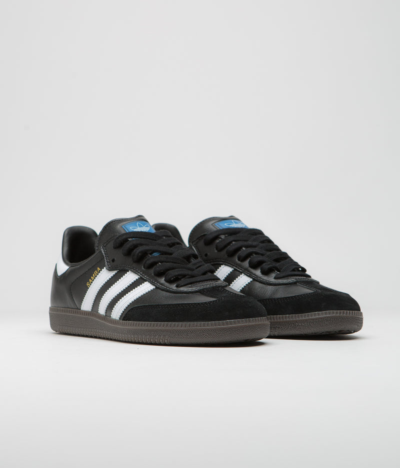 Adidas Samba ADV Shoes in Core Black and FTWR White / Gum5