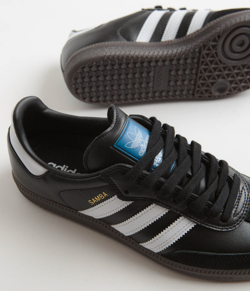 Adidas Samba ADV Shoes in Core Black and FTWR White / Gum5