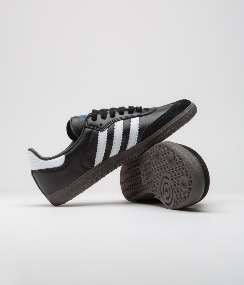 Adidas Samba ADV Shoes in Core Black and FTWR White / Gum5
