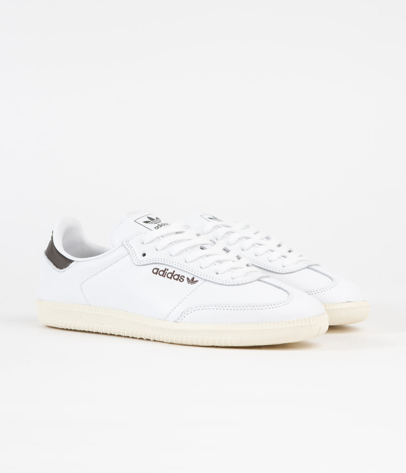 Adidas Samba ADV Shoes in FTWR White and FTWR White / Shadow Olive