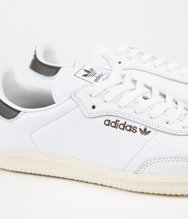 Adidas Samba ADV Shoes in FTWR White and FTWR White / Shadow Olive