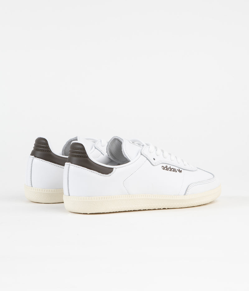 Adidas Samba ADV Shoes in FTWR White and FTWR White / Shadow Olive