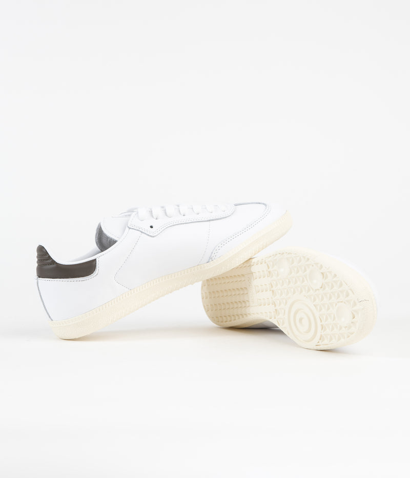 Adidas Samba ADV Shoes in FTWR White and FTWR White / Shadow Olive