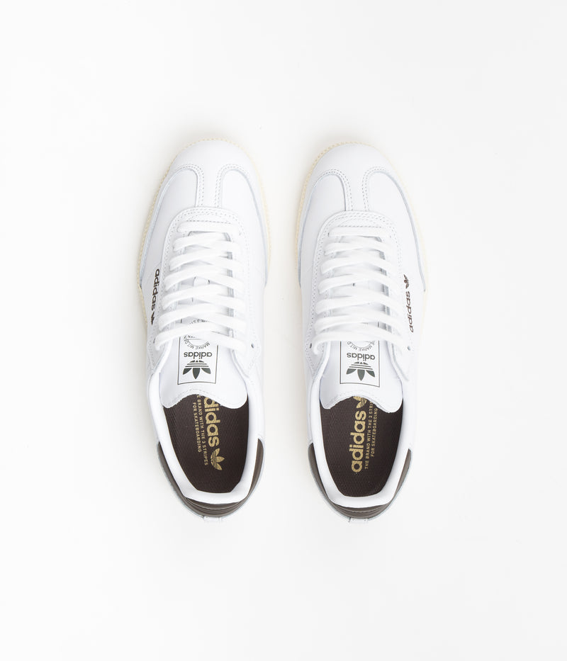 Adidas Samba ADV Shoes in FTWR White and FTWR White / Shadow Olive