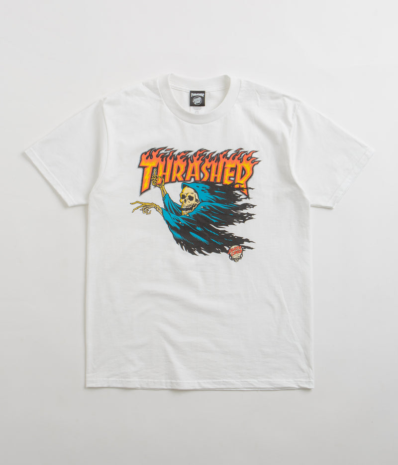Santa Cruz x Thrasher O'Brien Reaper T-Shirt in White