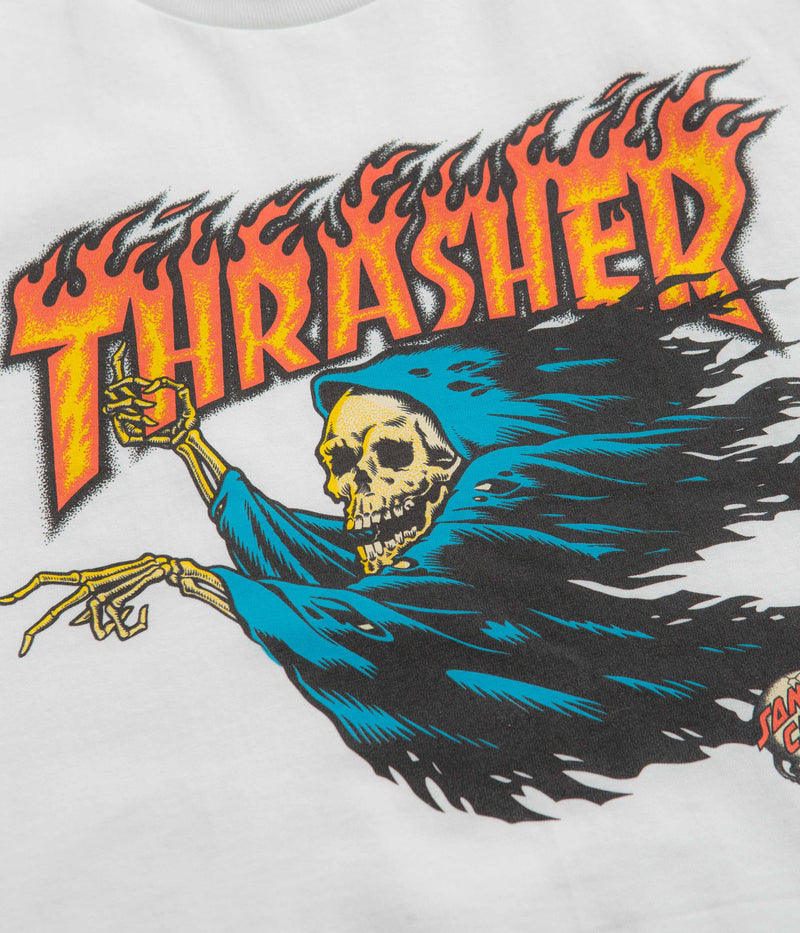Santa Cruz x Thrasher O'Brien Reaper T-Shirt in White