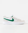 Nike SB Adversary Shoes in White and Pine Green and White - White