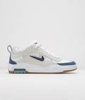 Nike SB Air Max Ishod Shoes in White and Navy and Summit White - Black