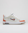 Nike SB Air Max Ishod Shoes in White and Orange and Summit White - Black