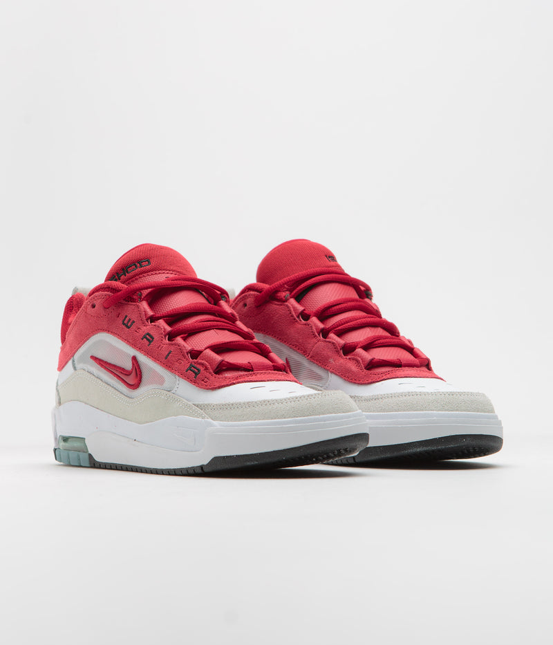 Nike SB Air Max Ishod Shoes in White and Varsity Red and Summit White