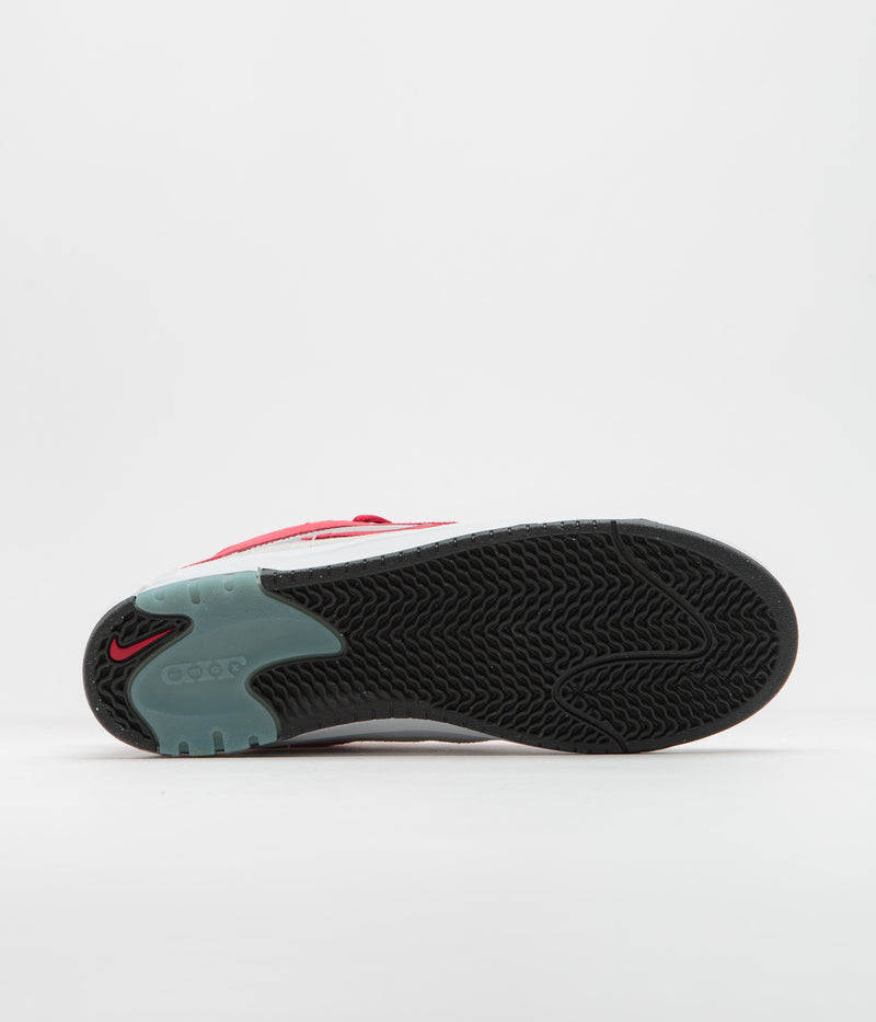 Nike SB Air Max Ishod Shoes in White and Varsity Red and Summit White
