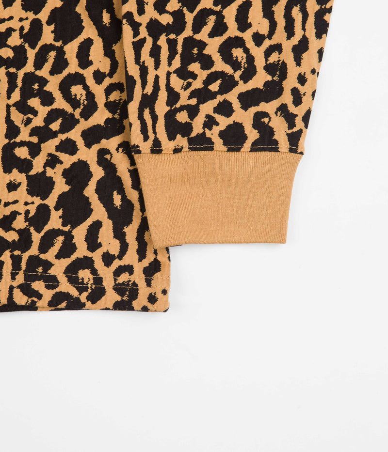 Nike SB Animal Print Long Sleeve T-Shirt in Elemental Gold and Black