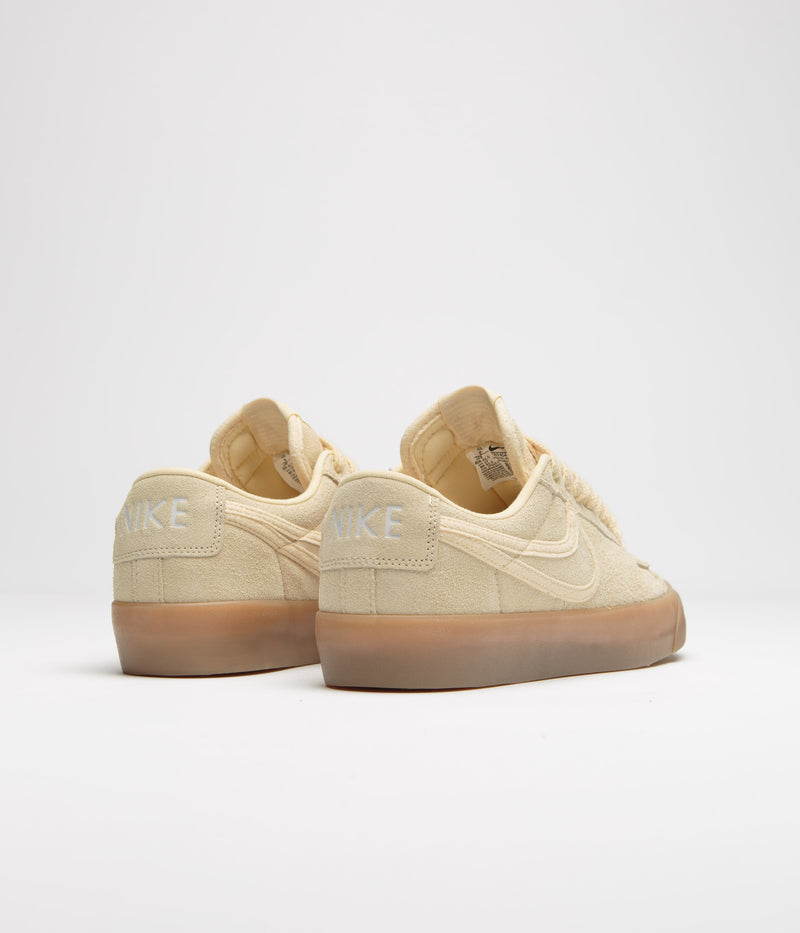 Nike SB Blazer Low Pro GT Premium Shoes in Pale Vanilla and Pale Vanilla and Pale Vanilla