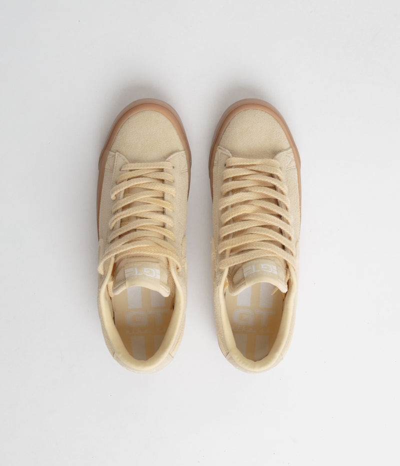 Nike SB Blazer Low Pro GT Premium Shoes in Pale Vanilla and Pale Vanilla and Pale Vanilla