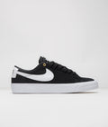Nike SB Blazer Low Pro GT Shoes in Black and White and Black - Gum Light Brown