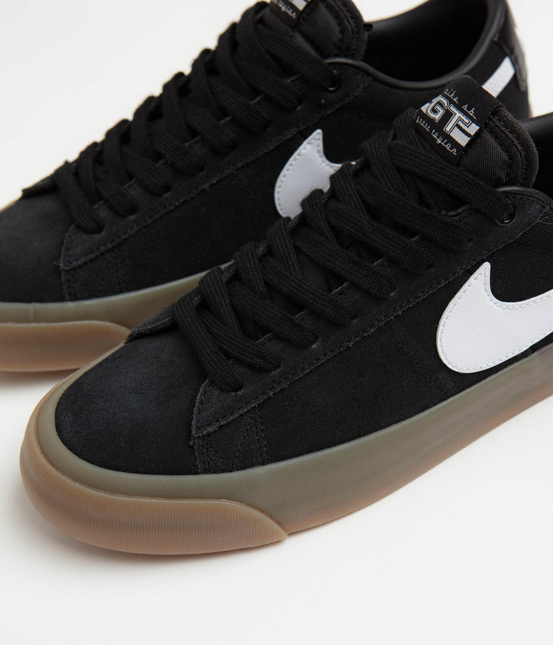 Nike SB Blazer Low Pro GT Shoes in Black and White and Black - White