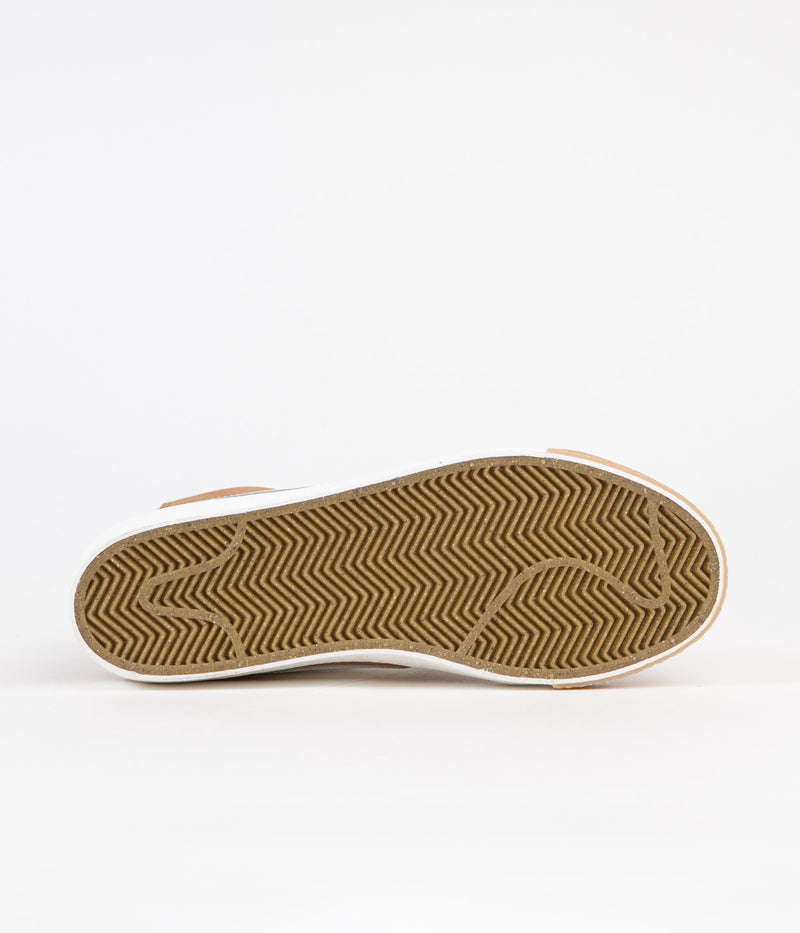 Nike SB Blazer Mid Orange Label Shoes in Dark Russet and Sail and Dark Russet - Black