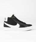 Nike SB Blazer Mid Premium Plus Shoes in Black and White