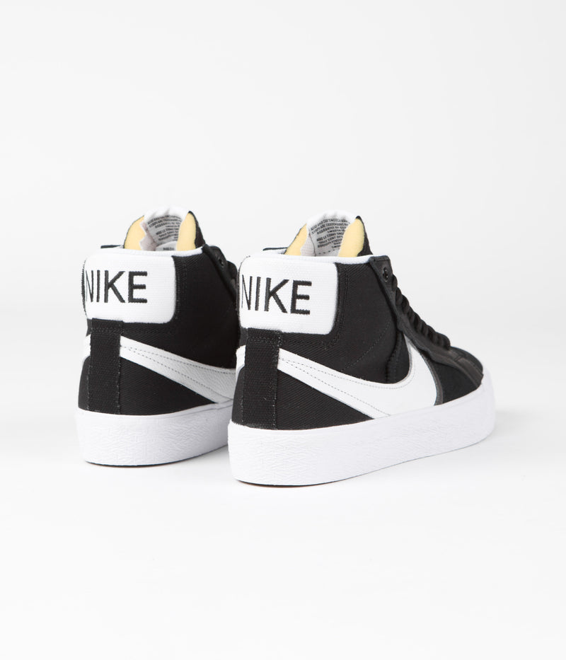 Nike SB Blazer Mid Premium Plus Shoes in Black and White