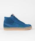 Nike SB Blazer Mid Premium Shoes in Green Abyss and Green Abyss and Phantom