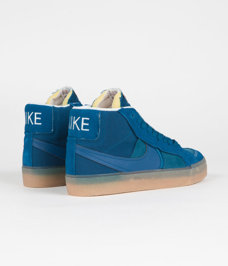 Nike SB Blazer Mid Premium Shoes in Green Abyss and Green Abyss and Phantom