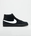 Nike SB Blazer Mid Shoes in Black and White and Black - Black