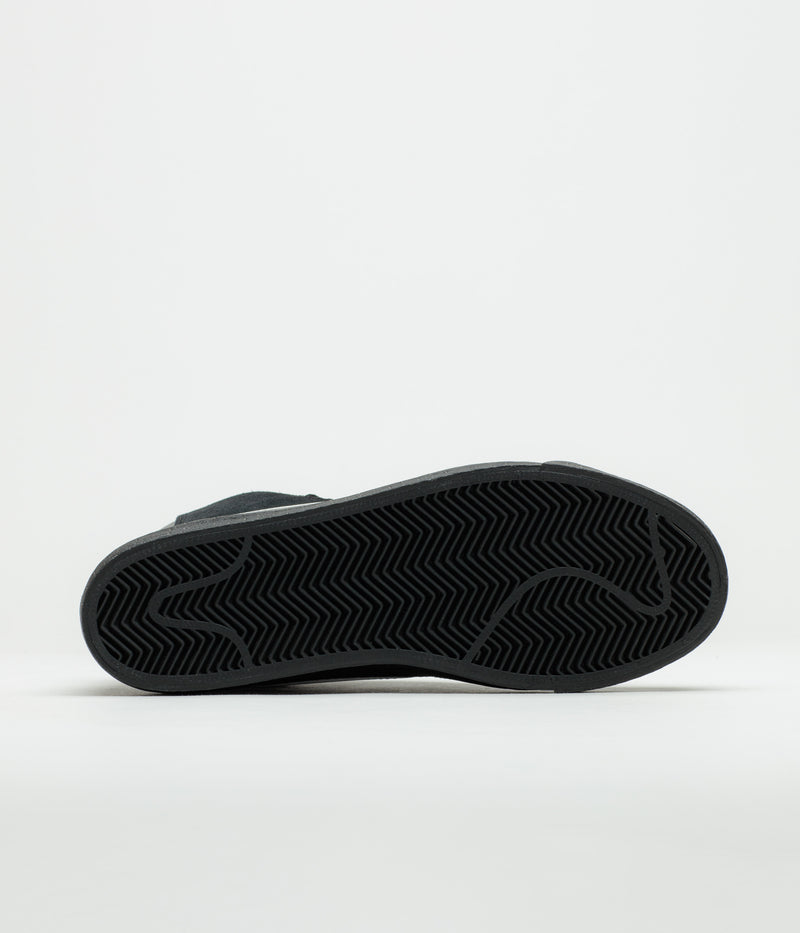 Nike SB Blazer Mid Shoes in Black and White and Black - Black