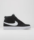 Nike SB Blazer Mid Shoes in Black and White and White - White