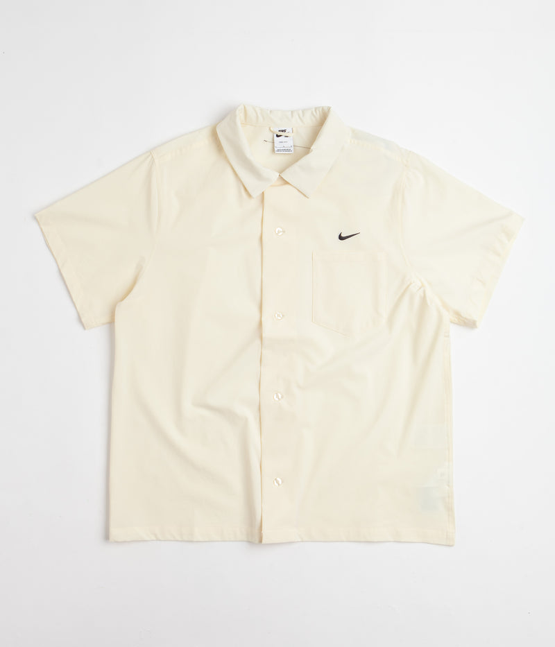 Nike SB Bowling Short Sleeve Shirt in Coconut Milk and Black