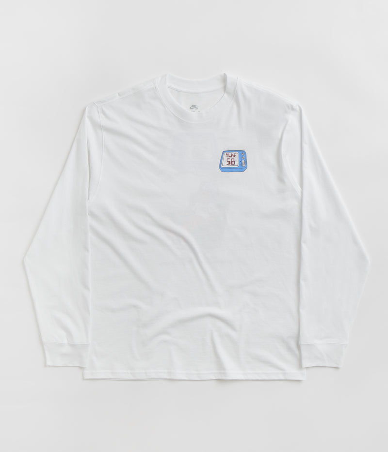 Nike SB Brainwash Long Sleeve T-Shirt in White