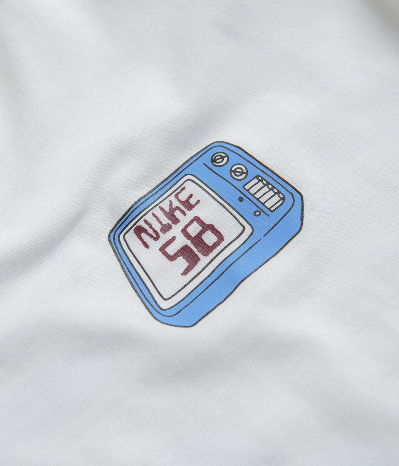 Nike SB Brainwash Long Sleeve T-Shirt in White