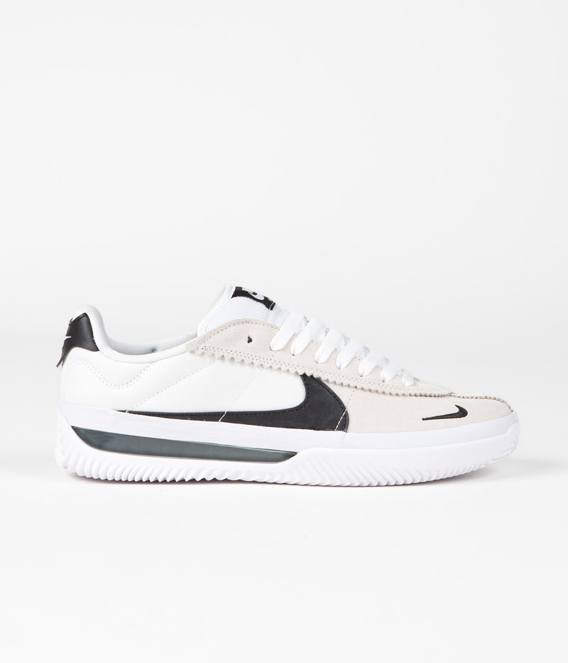 Nike SB BRSB Shoes in White and Black and White - Black