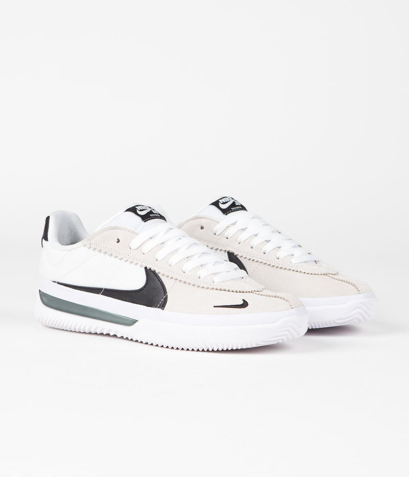 Nike SB BRSB Shoes in White and Black and White - Black