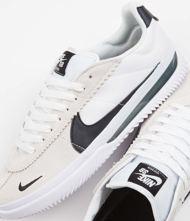 Nike SB BRSB Shoes in White and Black and White - Black