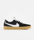 Nike SB Bruin React Shoes in Black and White and Black - Gum Light Brown