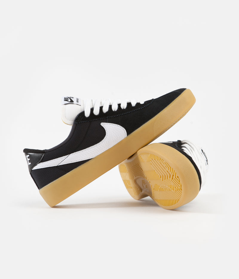 Nike SB Bruin React Shoes in Black and White and Black - Gum Light Brown