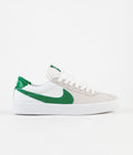 Nike SB Bruin React Shoes in White and Lucky Green and White - Lucky Green
