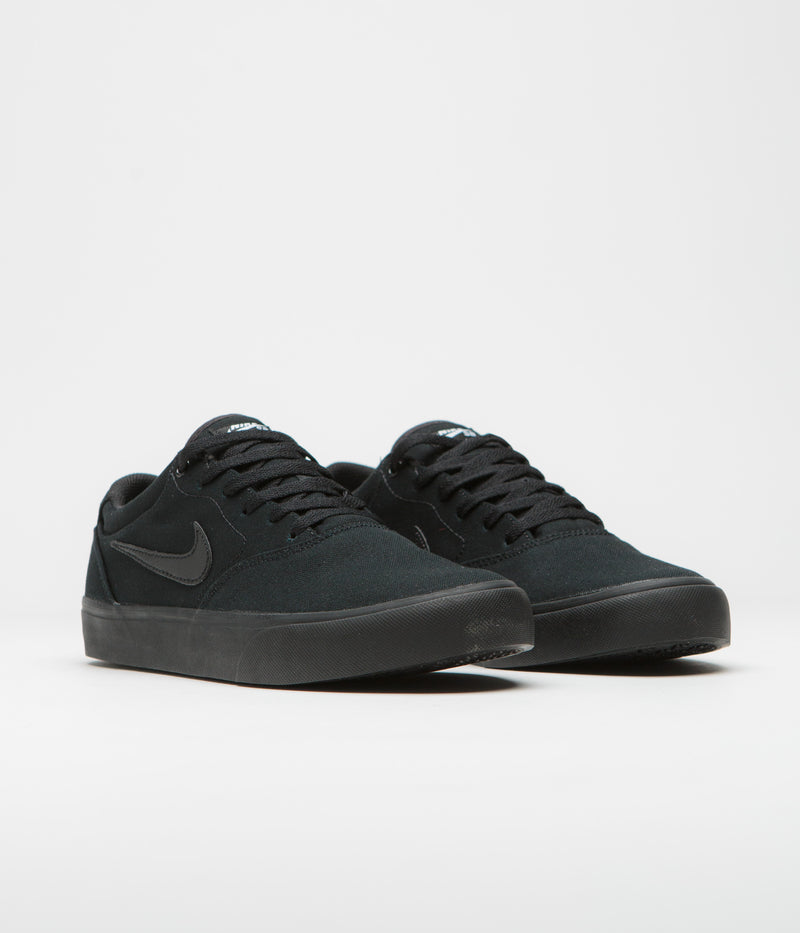 Nike SB Chron 2 Canvas Shoes in Black and Black and Black
