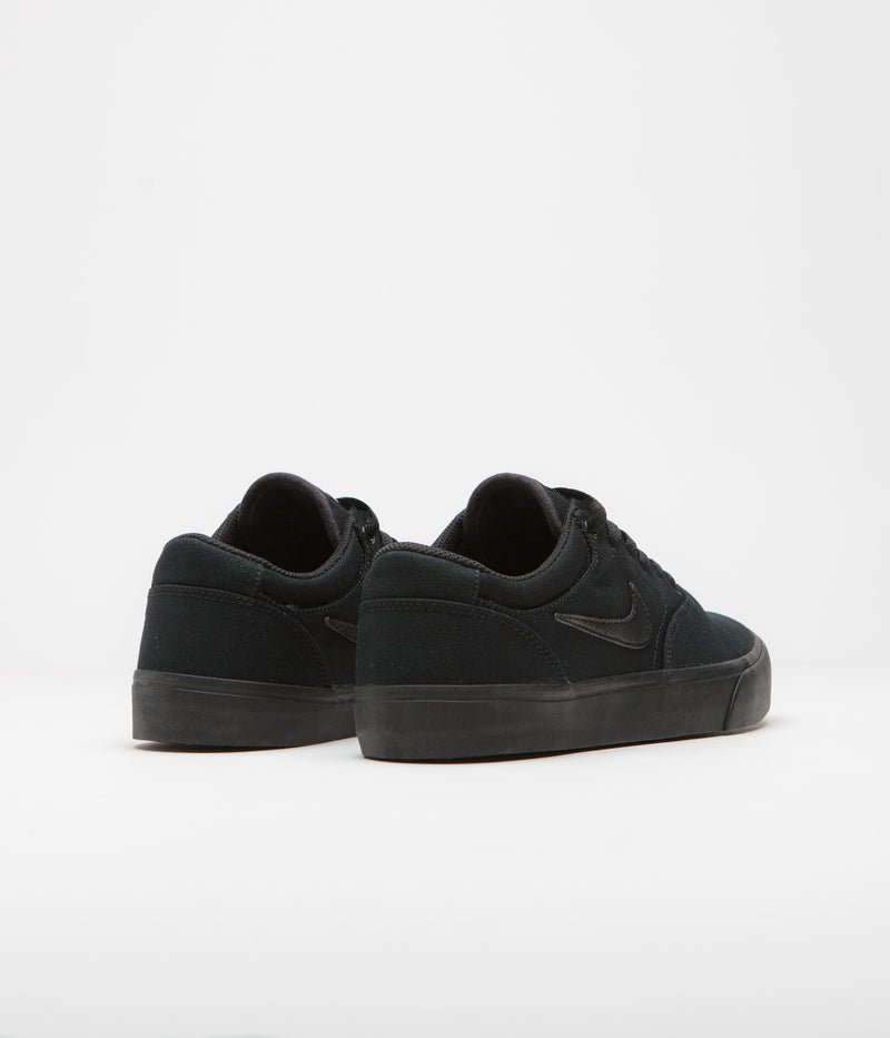 Nike SB Chron 2 Canvas Shoes in Black and Black and Black