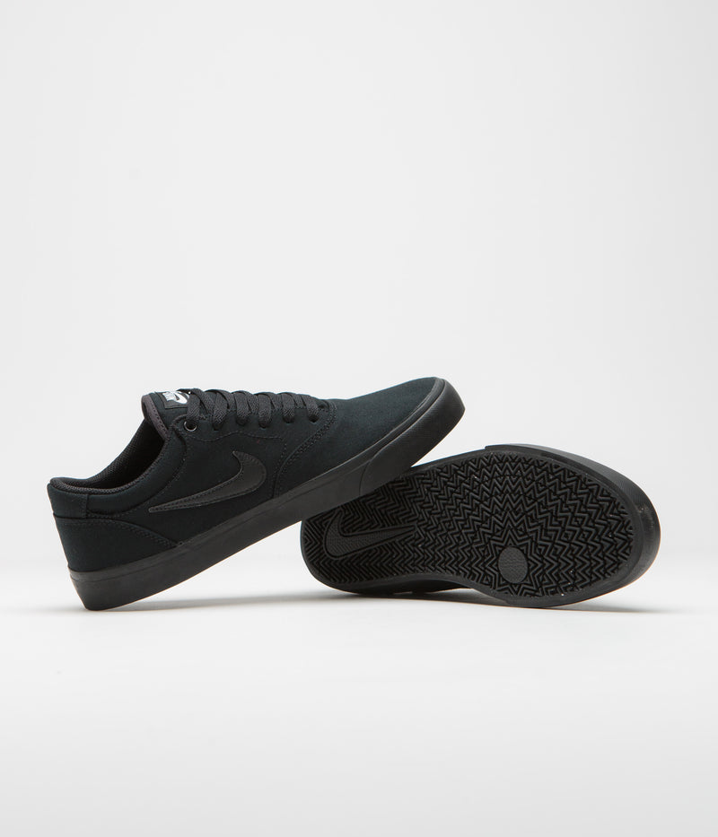 Nike SB Chron 2 Canvas Shoes in Black and Black and Black