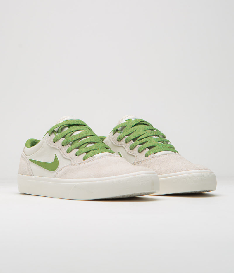 Nike SB Chron 2 Shoes in Phantom and Chlorophyll and Summit White - Sail