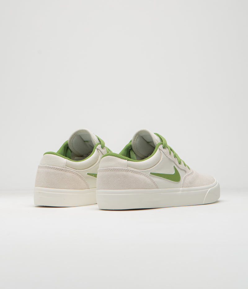 Nike SB Chron 2 Shoes in Phantom and Chlorophyll and Summit White - Sail