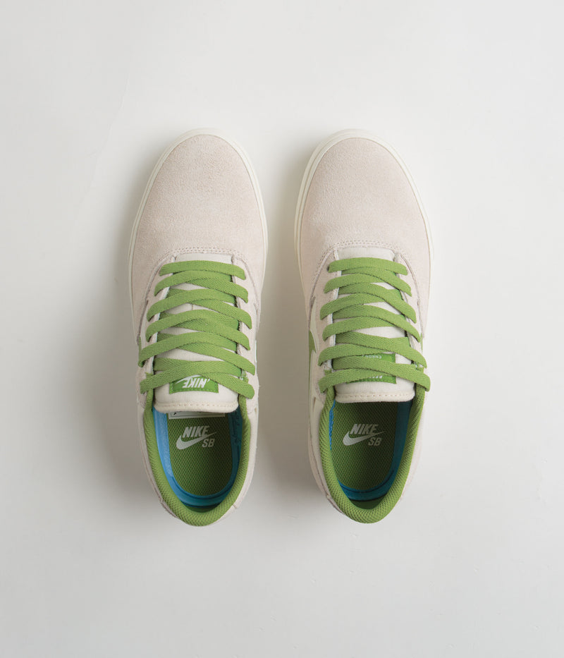Nike SB Chron 2 Shoes in Phantom and Chlorophyll and Summit White - Sail