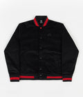 Nike SB Corduroy Bomber Jacket in Black and Black and University Red - Black
