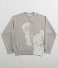 Nike SB Corposk8 Crewneck Sweatshirt in Light Iron Ore