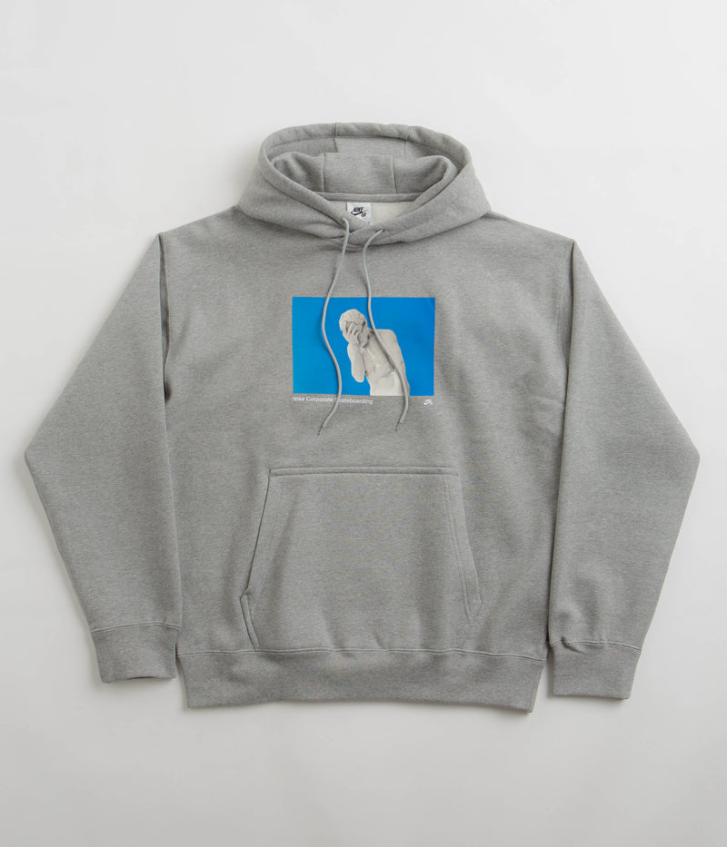 Nike SB Corposk8 Hoodie in Dark Grey Heather