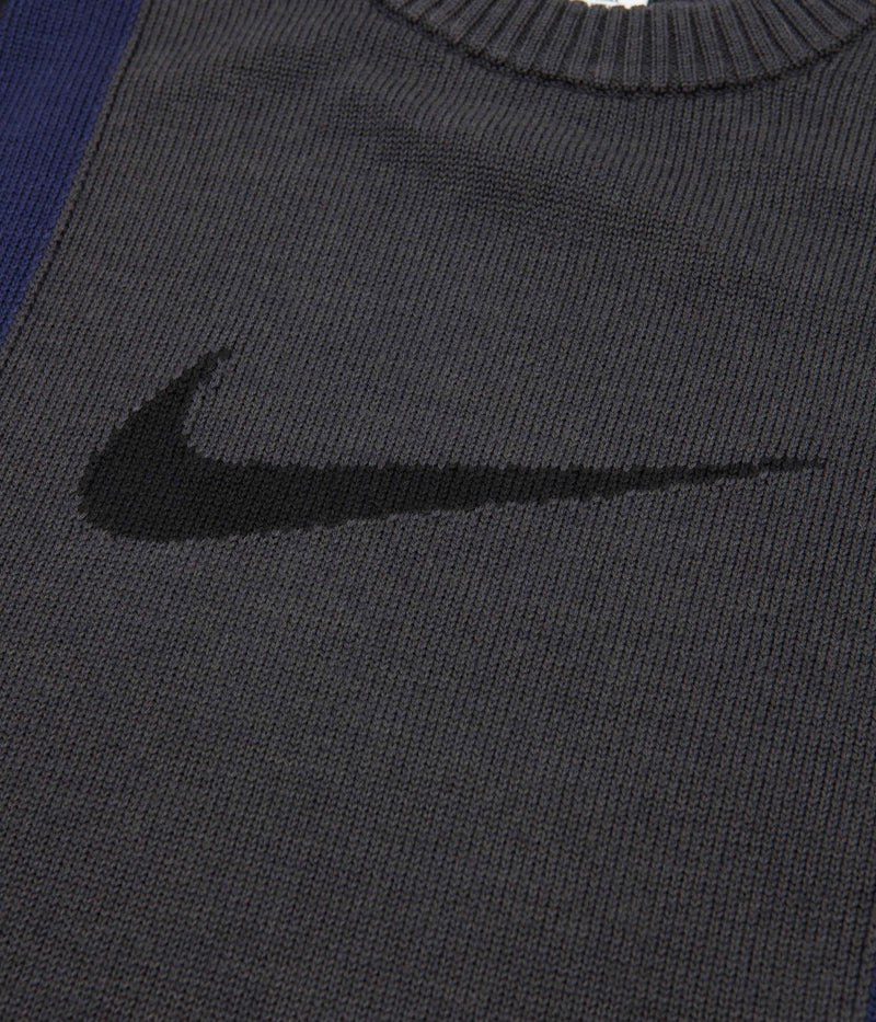 Nike SB Crewneck Sweatshirt in Black and Dark Smoke Grey / Midnight Navy / Black