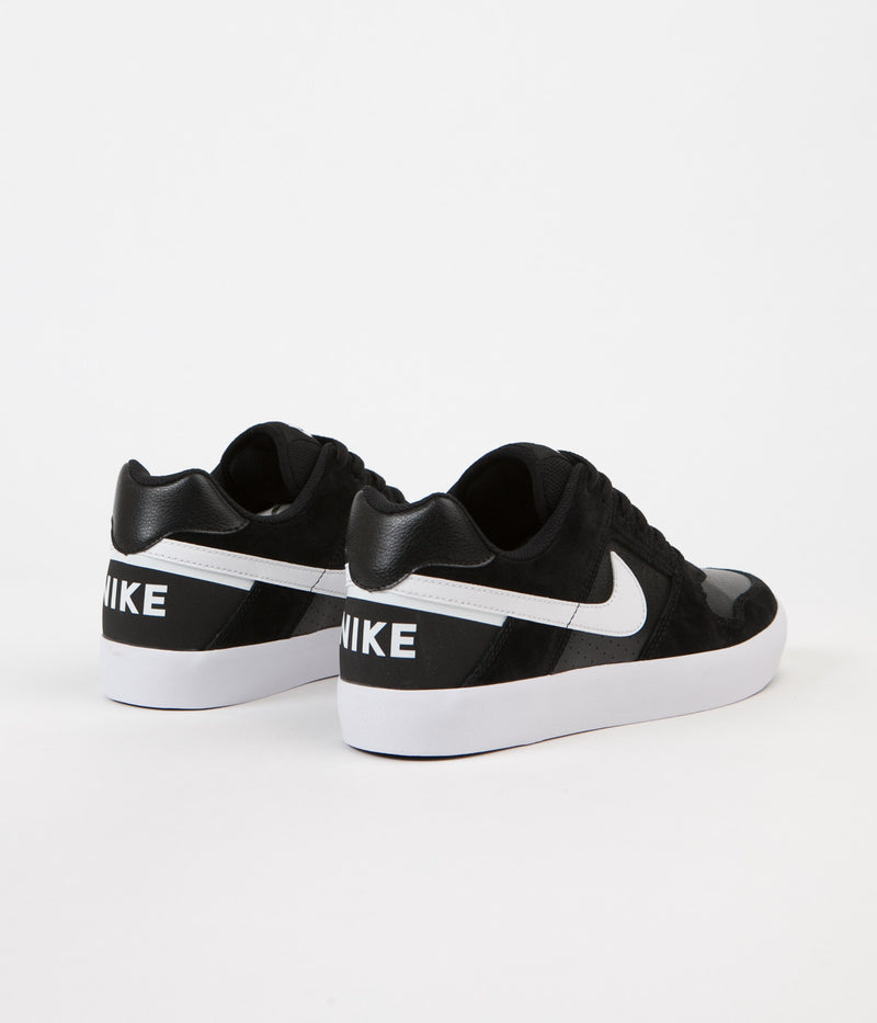Nike SB Delta Force Vulc Shoes in Black and White and Anthracite - White