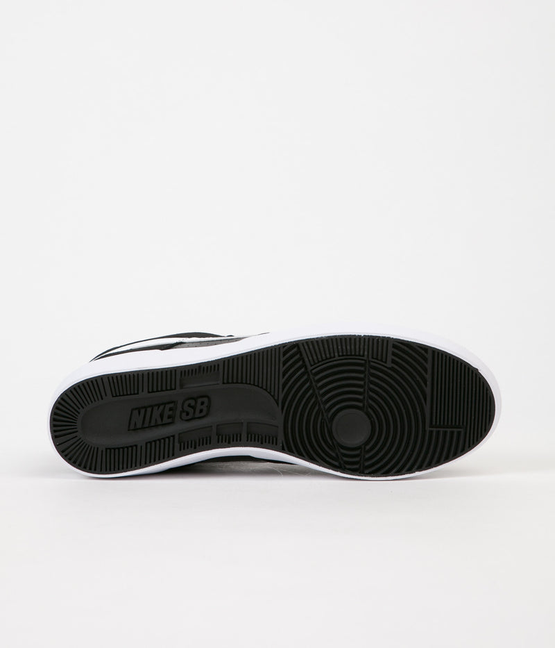 Nike SB Delta Force Vulc Shoes in Black and White and Anthracite - White